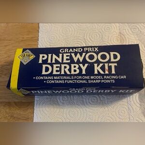 VINTAGE 1986 BOY SCOUT CUB PINEWOOD DERBY CAR KIT WITH INSTRUCTIONS COMPLETE!